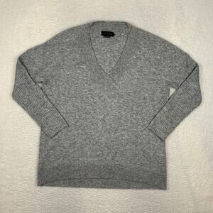 HATCH Size 2 M 6/8 The Eva V-Neck Sweater Nursing Friendly Camel Wool Gray